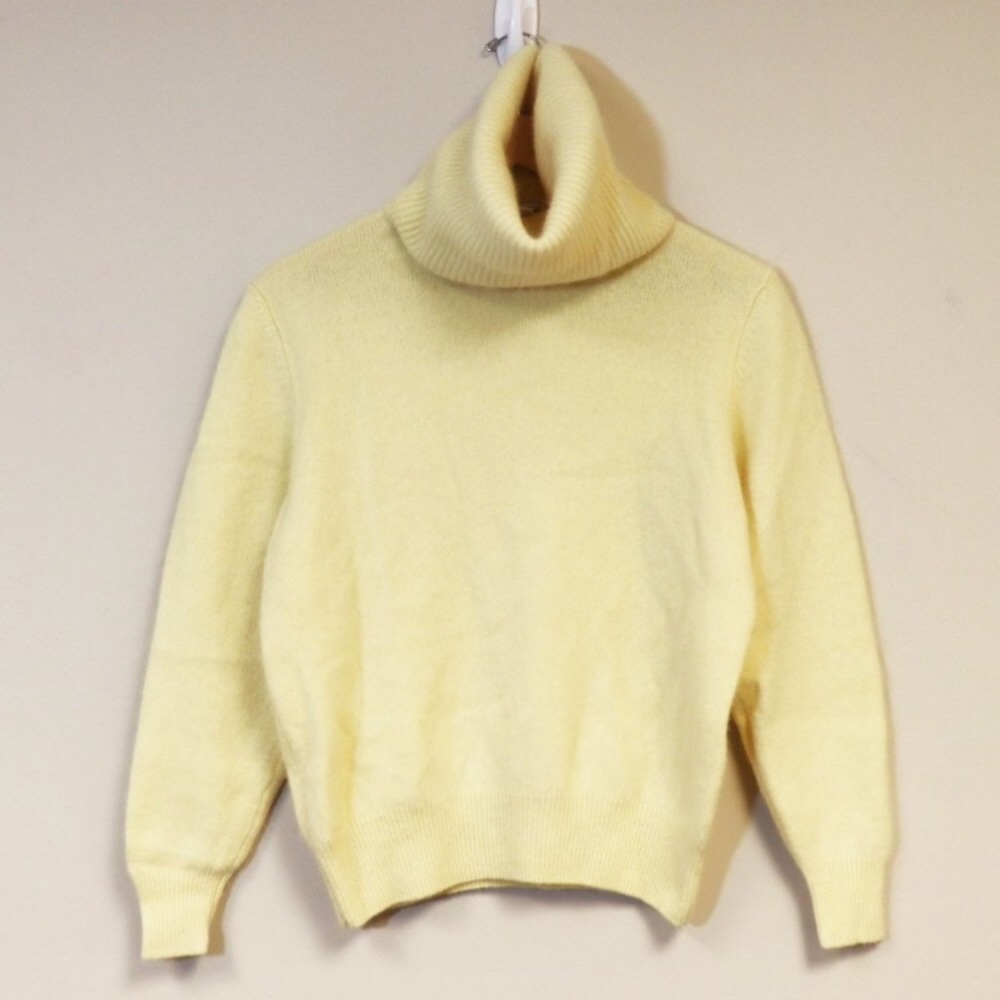 La Redoute Lambswool Rabbit Hair Yellow Sweater L